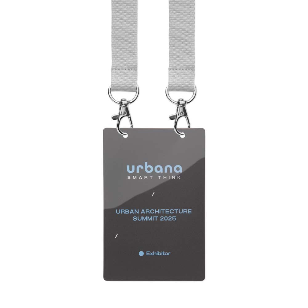 MLID04 Badges d'identification en PVC imprimés et durables (120x80mm) publicitaire personnalisé - vue 4