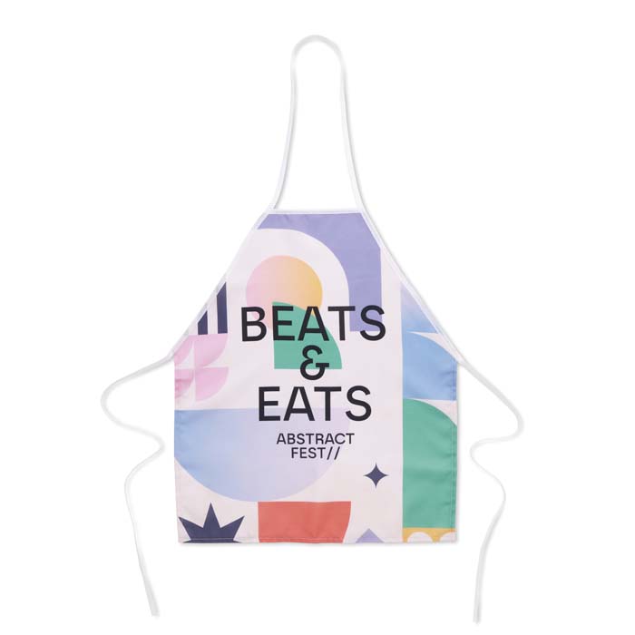 MPAP06 Tablier avec votre design en quadri (image photo). publicitaire personnalisé - vue 4