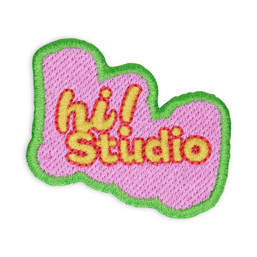 Écusson de forme personnalisée, avec bordure Merrow et logo brodé. publicitaire personnalisé - vue 4