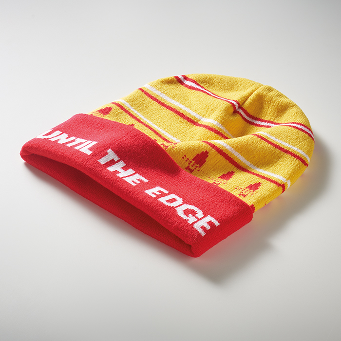 MW1012 Bonnet en acrylique à motif personnalisé avec revers en jacquard. publicitaire personnalisé - vue 4