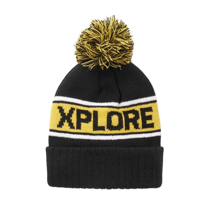 MW1016 Bonnet à pompon en acrylique avec motif personnalisé en jacquard. publicitaire personnalisé - vue 4