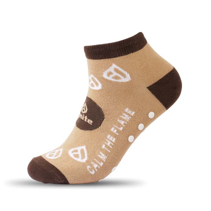 Socquettes antidérapantes en coton. Le MOQ est de 50 paires par taille. publicitaire personnalisé - vue 4