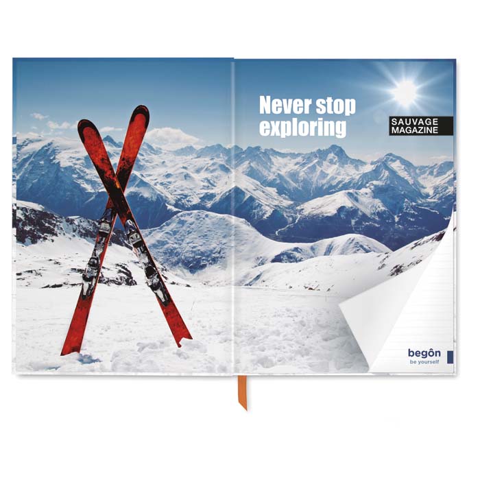 NOTEA4 Cahier A4 à couverture souple en papier avec feuilles personnalisées. publicitaire personnalisé - vue 4