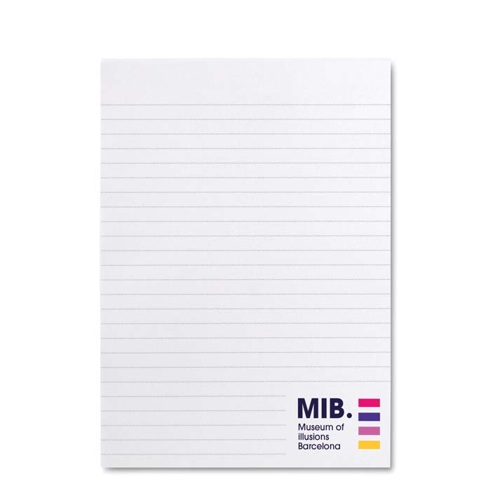 NPADA6 A6 size writing pad with your design sheets. publicitaire personnalisé - vue 4