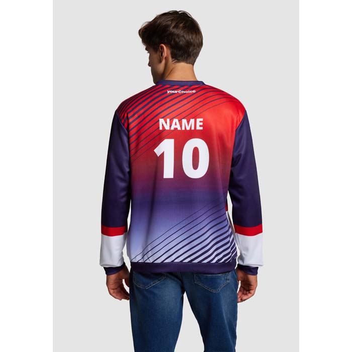 SG1031 Sweat unisexe sublimé en quadri à votre motif. publicitaire personnalisé - vue 4