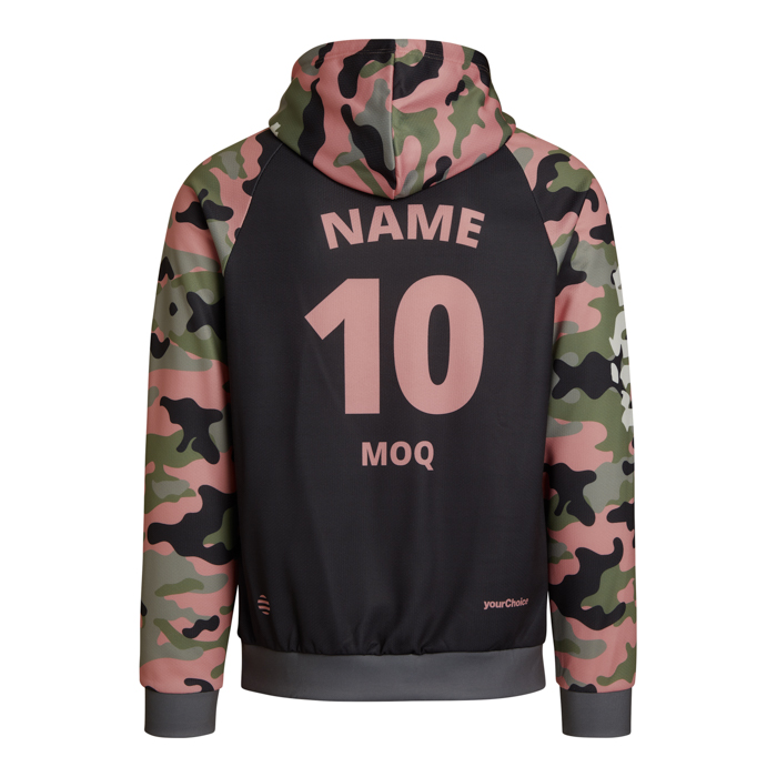 Sweat à capuche raglan à poches sublimé 280g publicitaire personnalisé - vue 4