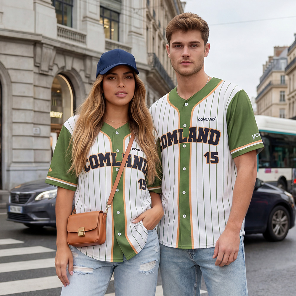 Maillot de baseball unisexe par sublimation en jersey 220gsm publicitaire personnalisé - vue 4