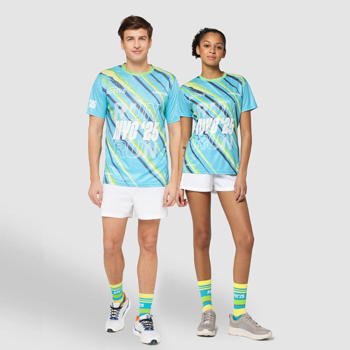 T-shirt à carreaux ultraléger 100g. publicitaire personnalisé - vue 4