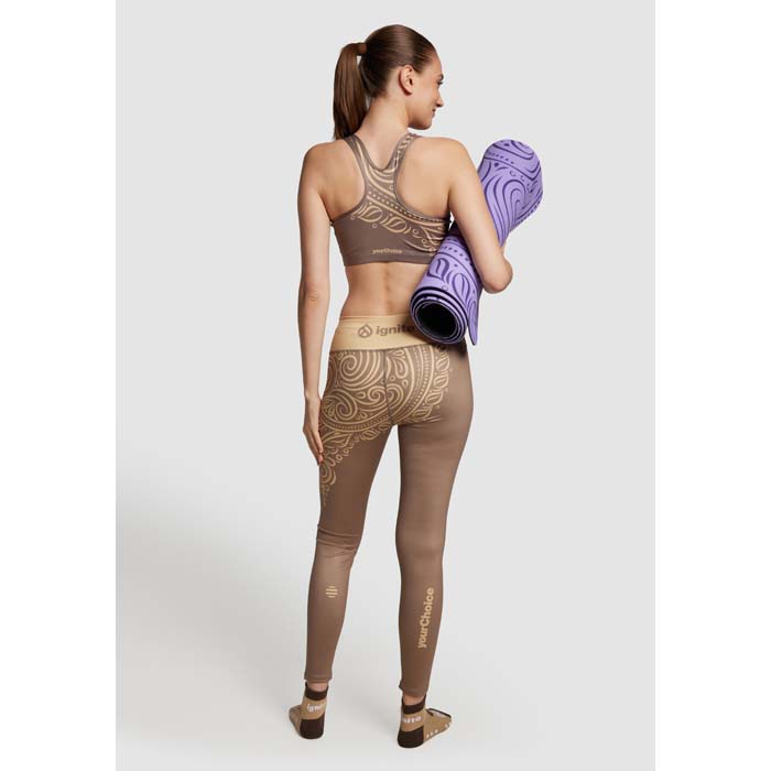 Leggings longs sublimés à taille haute. publicitaire personnalisé - vue 4