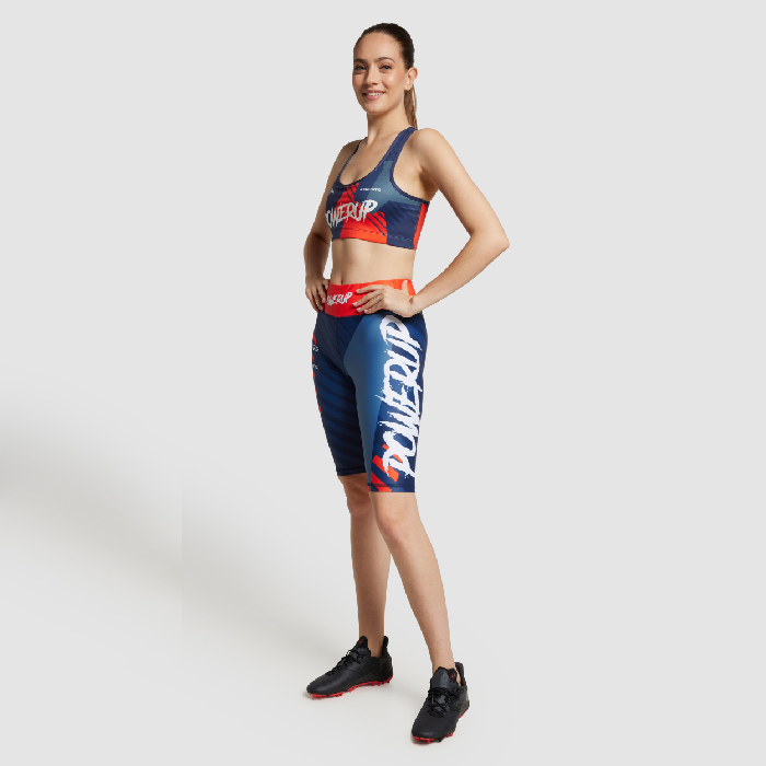 Leggings courts sublimés à taille haute Premier. publicitaire personnalisé - vue 4