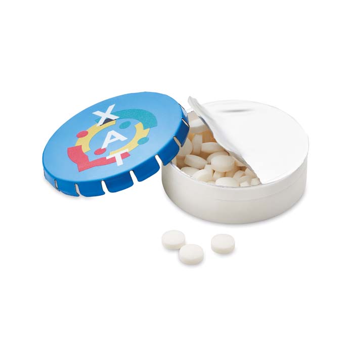 YC7232 Env. 12gr. de bonbons à la menthe sans sucre dans une boîte en plastique et u... publicitaire personnalisé - vue 4