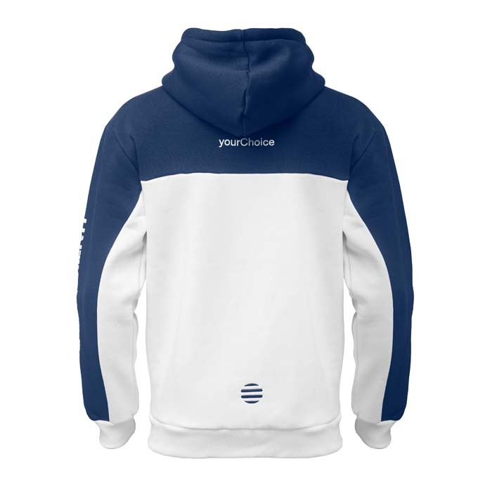 CG1014 Sweat à capuche zippé unisexe bicolore sur mesure coupe moderne. publicitaire personnalisé - vue 5