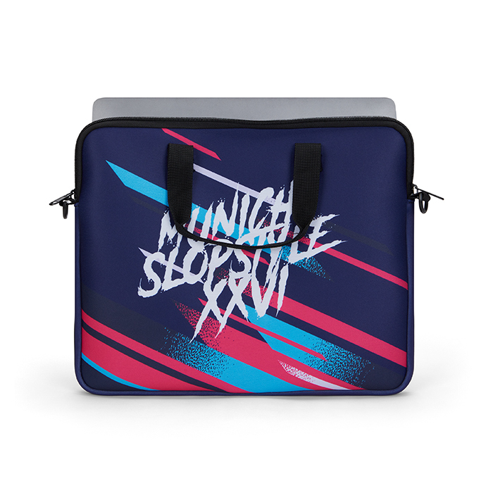 Pochette pour ordinateur portable avec fermeture éclair et pochette arrière. publicitaire personnalisé - vue 5