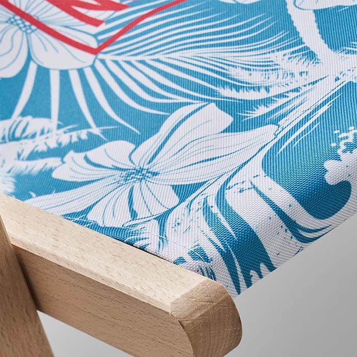 Chaise longue avec porte-gobelet et housse amovible (sublimée) publicitaire personnalisé - vue 5