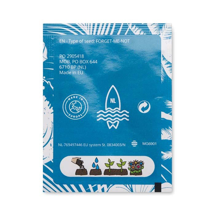 Enveloppe en papier blanc avec les graines de votre choix. publicitaire personnalisé - vue 5