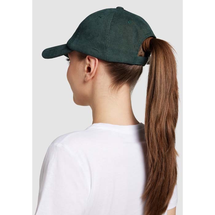 MH2342 Casquette de baseball à 6 panneaux non structurés en polyester velours côtelé. publicitaire personnalisé - vue 5