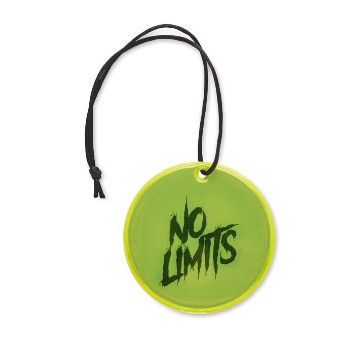 Porte-clés de sécurité réfléchissant ⌀55mm (CE EN17353) publicitaire personnalisé - vue 5