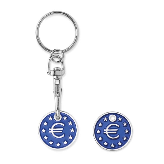MK4005 Porte-clés avec jeton en émail doux (0,50 € / 1 € / 1 £). publicitaire personnalisé - vue 5