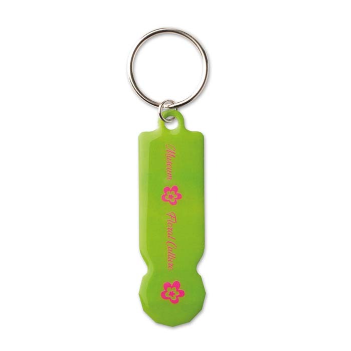 MK4009 Porte-clés jeton en aluminium (1 € / 1 £). publicitaire personnalisé - vue 5