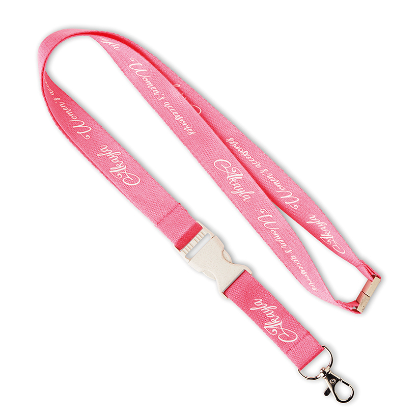 ML1029 Lanyard en bambou avec boucle et impression 1 couleur sur 1 côté. publicitaire personnalisé - vue 5