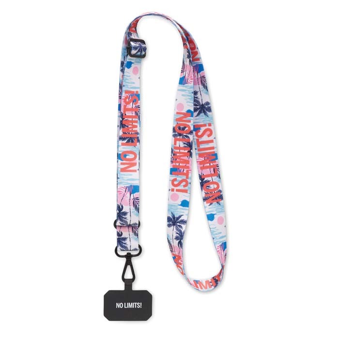 Cordon porte-téléphone bandoulière sublimé sur 2 côtés. publicitaire personnalisé - vue 5