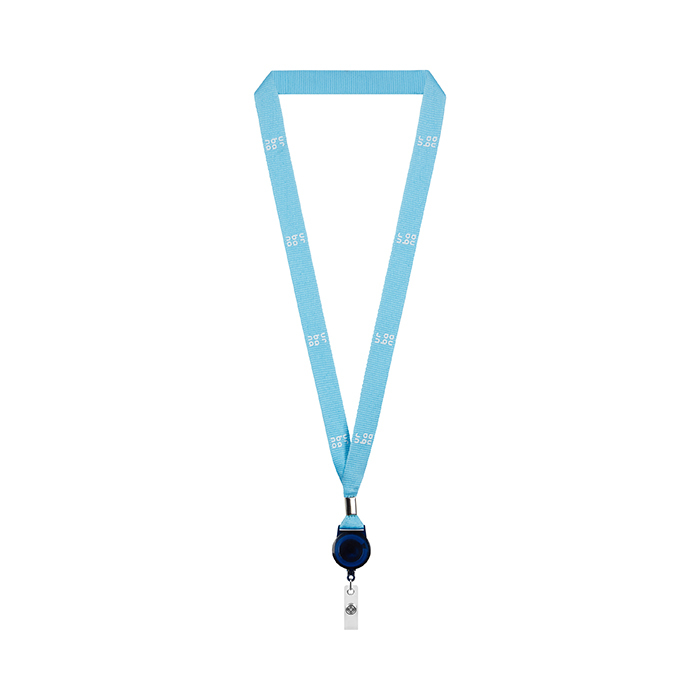 ML1166 Cordon enrouleur de badge sérigraphié RPET. Cordon avec impression en 1 coule... publicitaire personnalisé - vue 5