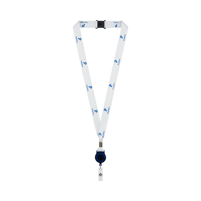 ML1167 RPET silkkipainettu jojokaulanauha metallipuristuksella. Kaulanauha, jossa on... publicitaire personnalisé - vue 5