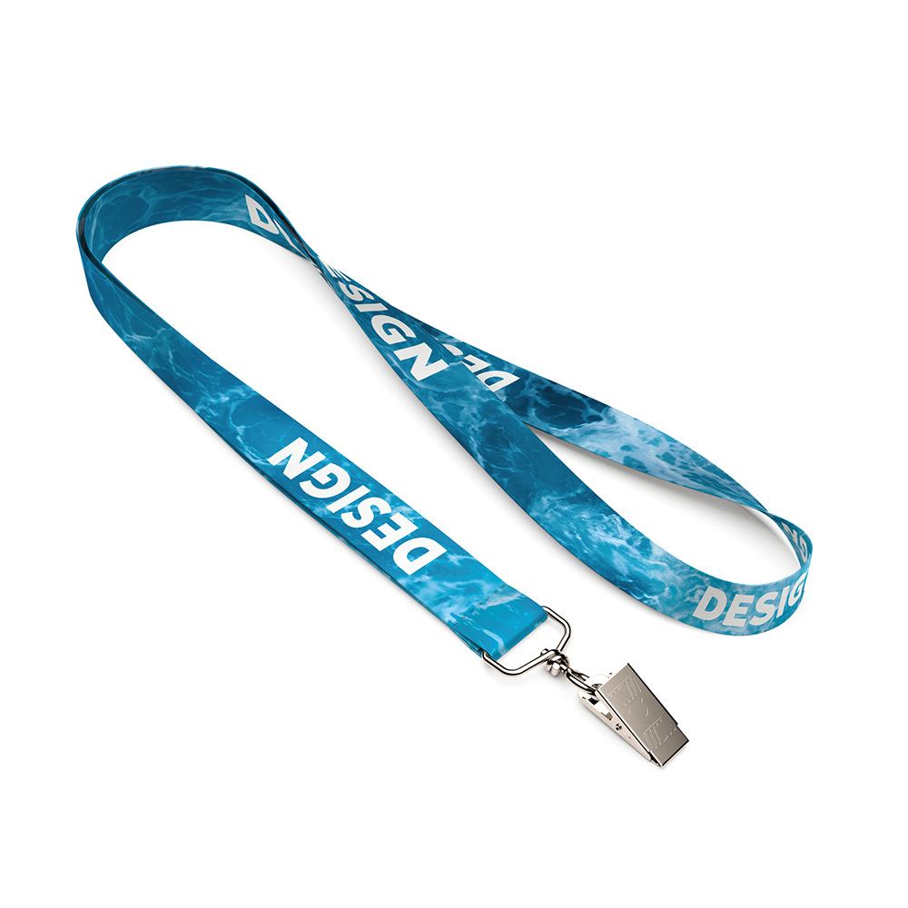 Lanyard RPET avec votre design en quadri sur les deux faces. publicitaire personnalisé - vue 5