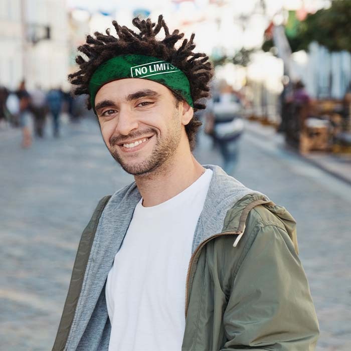 Bandana en polycoton en quadri. 52x52cm. publicitaire personnalisé - vue 5