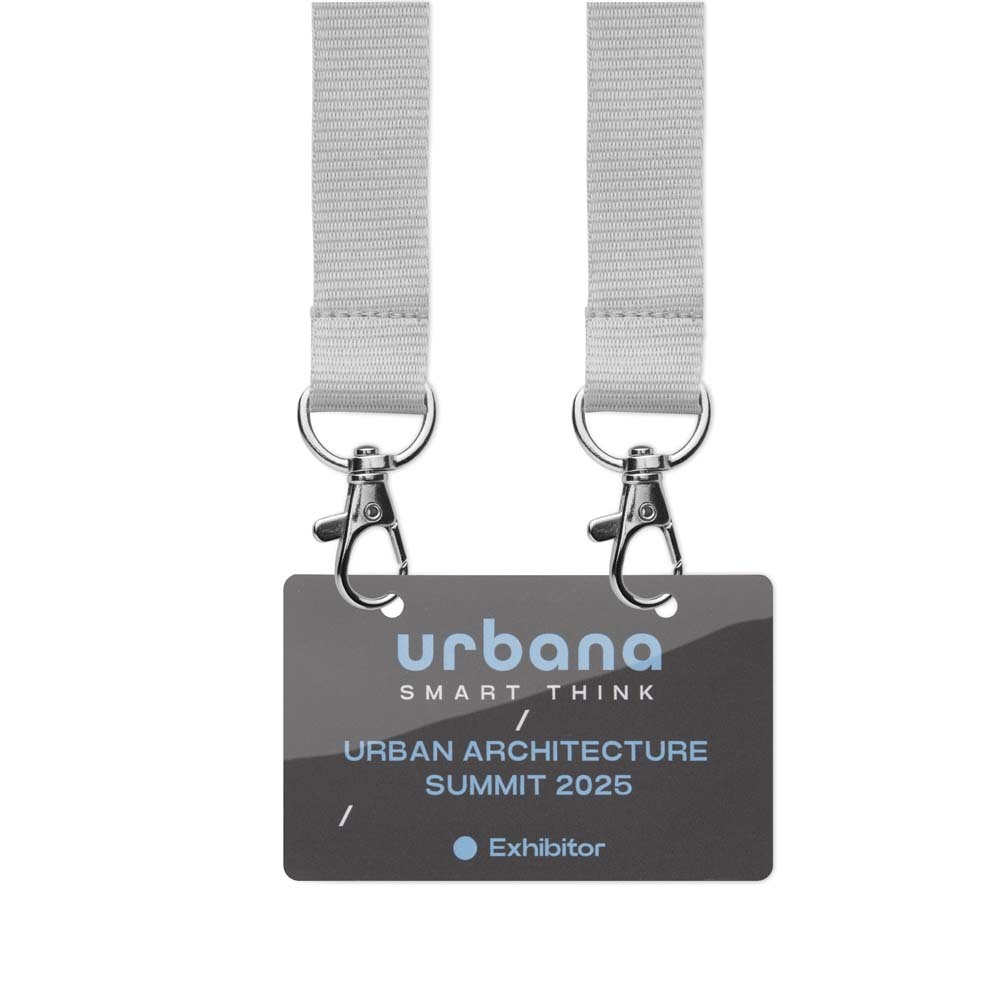 MLID01 Badges d'identification en PVC imprimés et durables (54x86mm) publicitaire personnalisé - vue 5