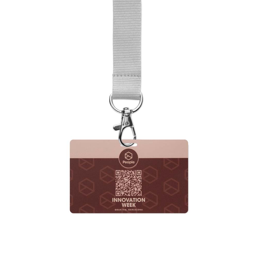 Badges d'identification en papier laminé durable (54x86mm) publicitaire personnalisé - vue 5