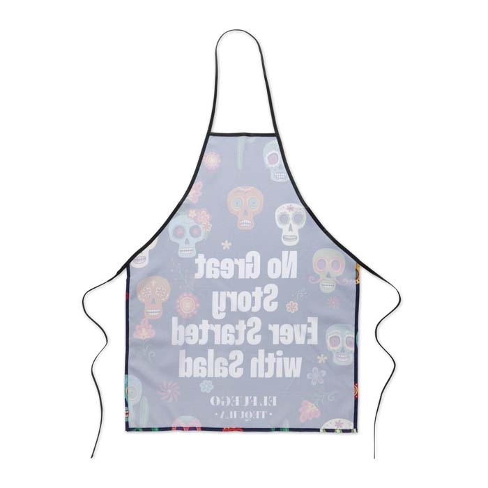 MPAP06 Tablier avec votre design en quadri (image photo). publicitaire personnalisé - vue 5