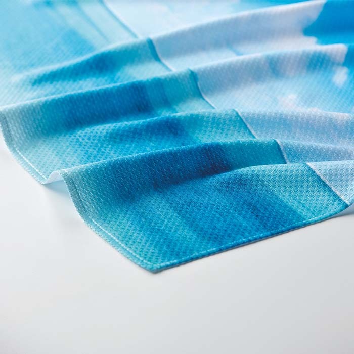 Serviette rafraîchissante 100&nbsp;% polyester (170 g/m²). publicitaire personnalisé - vue 5
