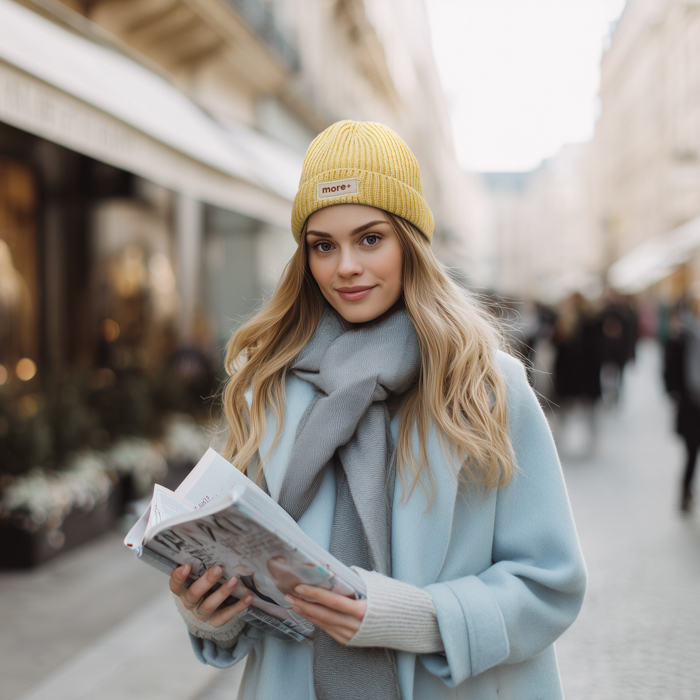 MW1017 Bonnet de pêcheur côtelé à simple épaisseur en acrylique avec bord-côte bas. ... publicitaire personnalisé - vue 5