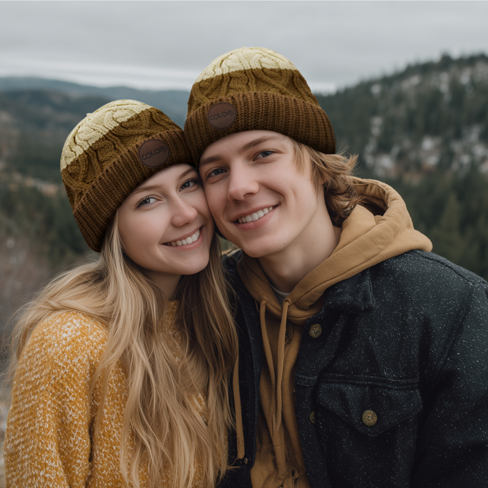 MW1020 Bonnet tressé en acrylique avec bord-côte, également disponible en RPET : MW1... publicitaire personnalisé - vue 5