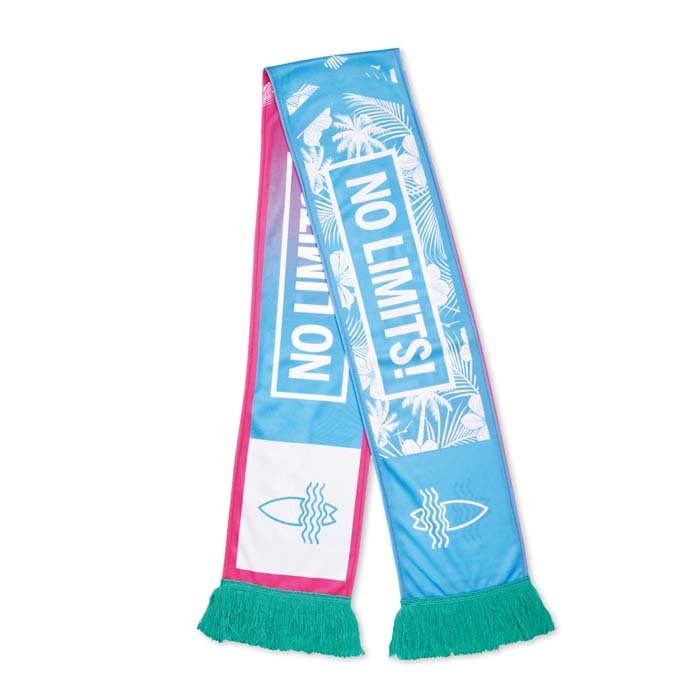 MW2006 Écharpe double épaisseur, en quadrichromie, fabriquée en polyester. publicitaire personnalisé - vue 5