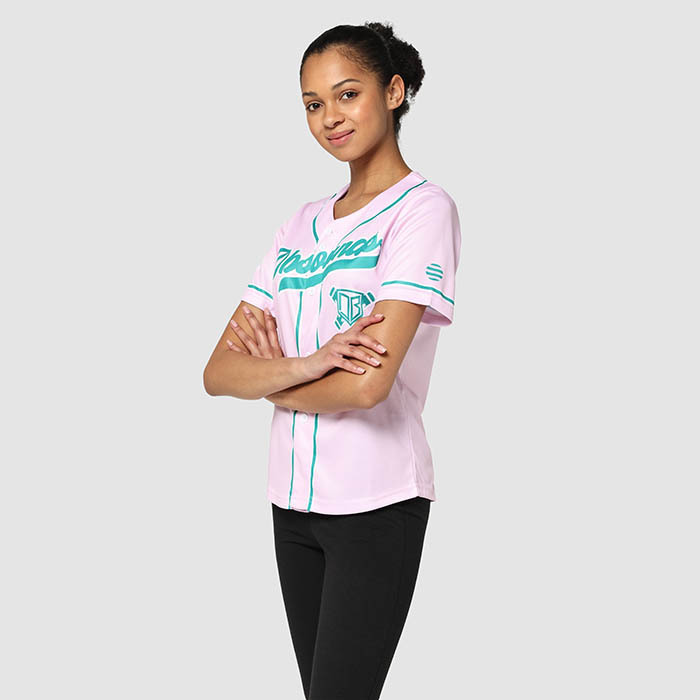 Maillot de baseball sublimé en maille polyester respirant. publicitaire personnalisé - vue 5