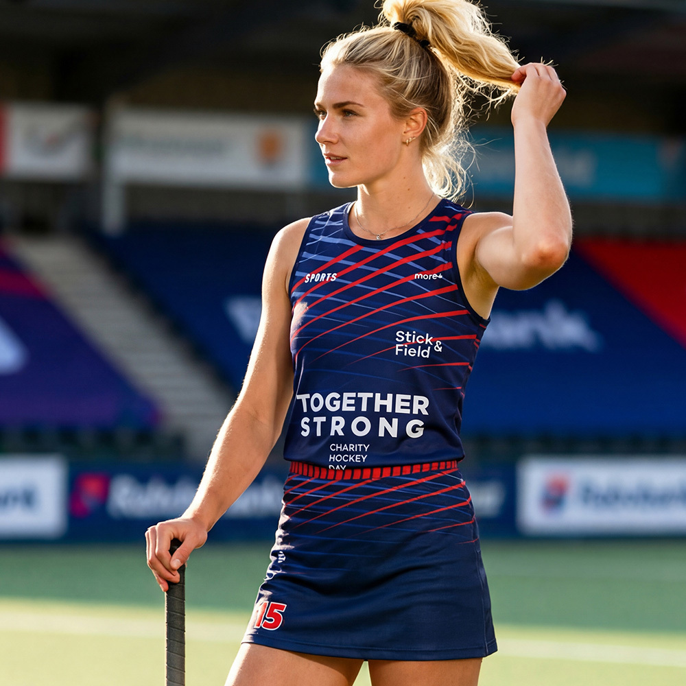 Débardeur en mesh pour hockey sur gazon – 145 g/m² publicitaire personnalisé - vue 5