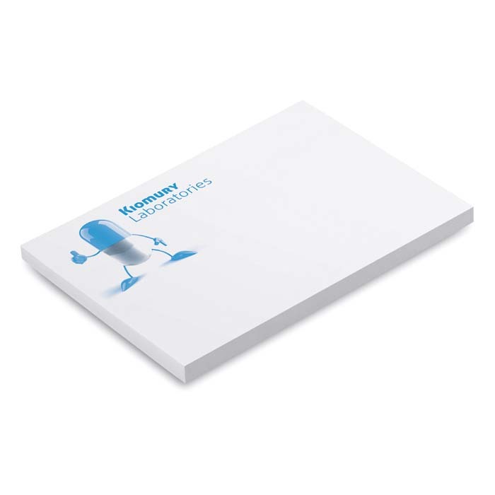 SN02 Bloc de 25-100 notes adhésives de forme rectangle avec impression. publicitaire personnalisé - vue 5