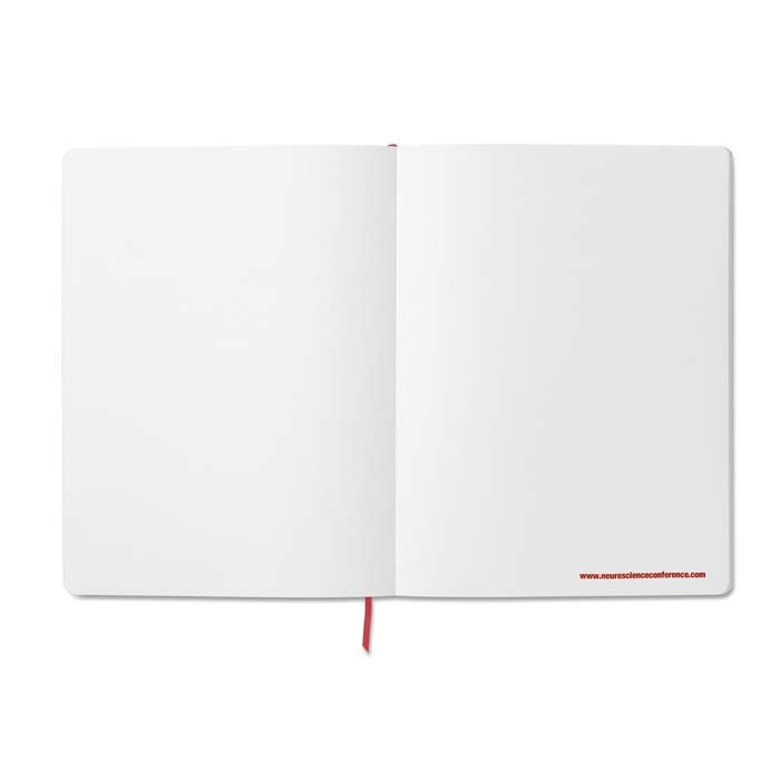 Cahier à couverture souple en cuir PU avec avec feuilles personnalisées. publicitaire personnalisé - vue 5