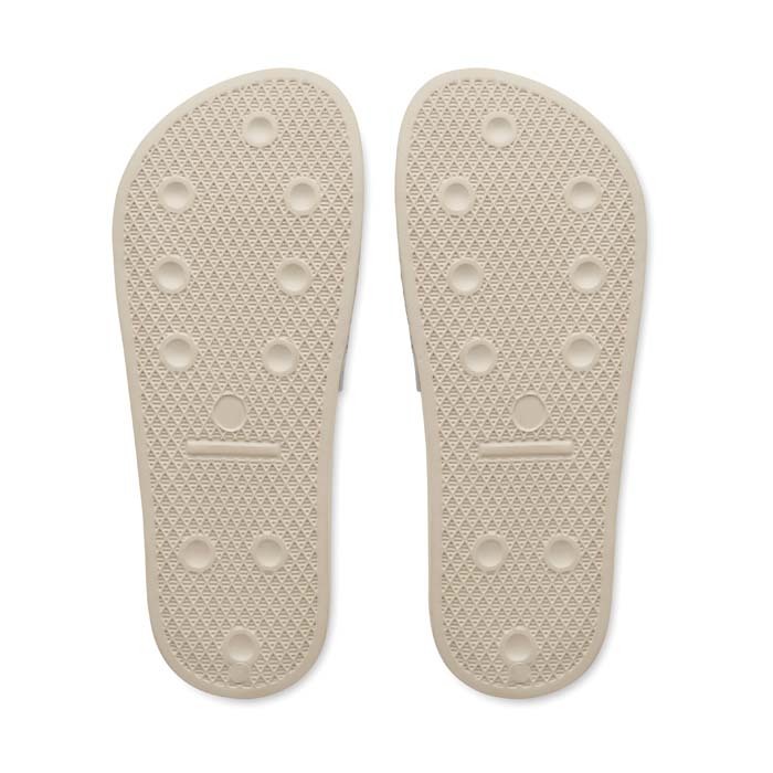 YC6787 Claquettes antidérapantes unisexes avec semelles noires ou blanches. publicitaire personnalisé - vue 5