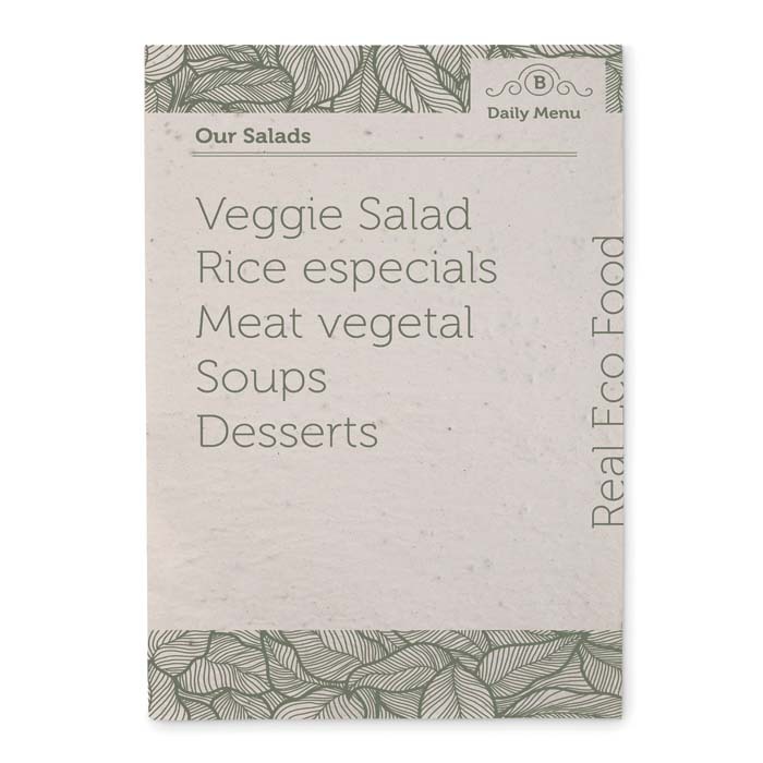 Papier semences de format A4 avec votre motif imprimé (image photo). publicitaire personnalisé - vue 5