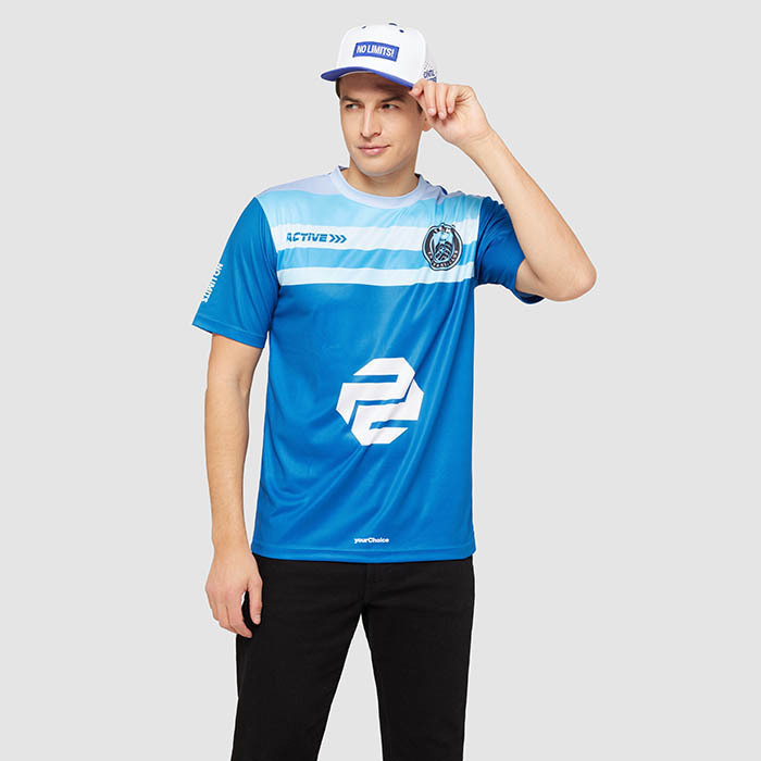 CG1102 Maillot sublimé à col ras du cou en maille polyester. publicitaire personnalisé - vue 6