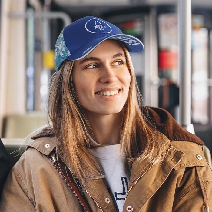 MH2103 Casquette de baseball en RPET à 6 pans structurés et profil moyen. publicitaire personnalisé - vue 6