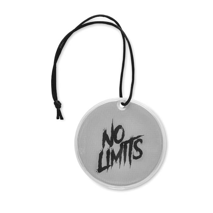 Porte-clés de sécurité réfléchissant ⌀55mm (CE EN17353) publicitaire personnalisé - vue 6