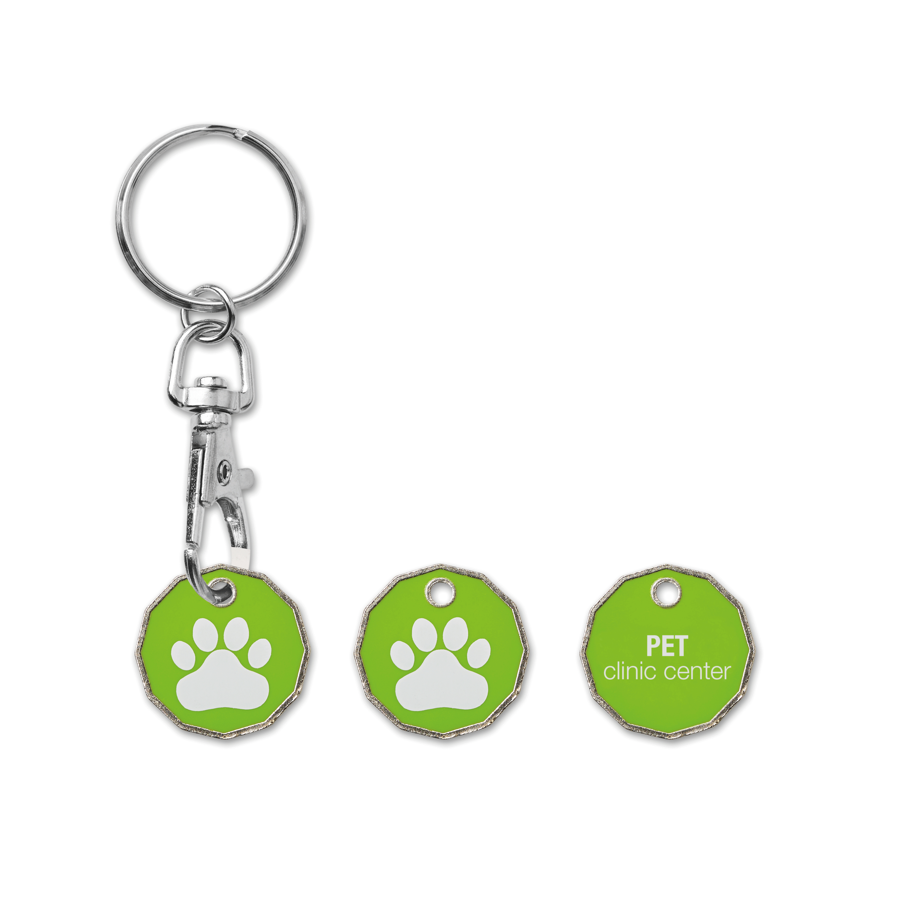 MK4007 Jeton imitation émail dur avec impression en couleur (0,50 €/1 €/1 £). publicitaire personnalisé - vue 6