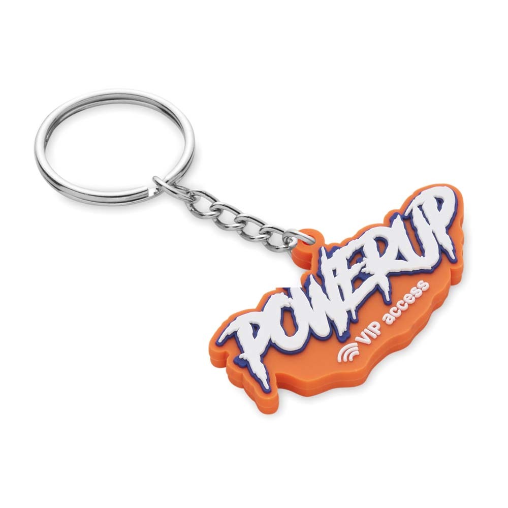 MK5005 Porte-clés NFC personnalisé en caoutchouc PVC avec un logo sur une seule face. publicitaire personnalisé - vue 6