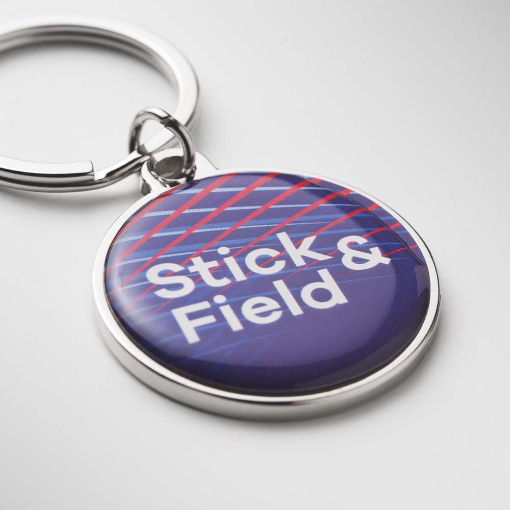 Porte-clés NFC bombé en fer de forme ronde publicitaire personnalisé - vue 6