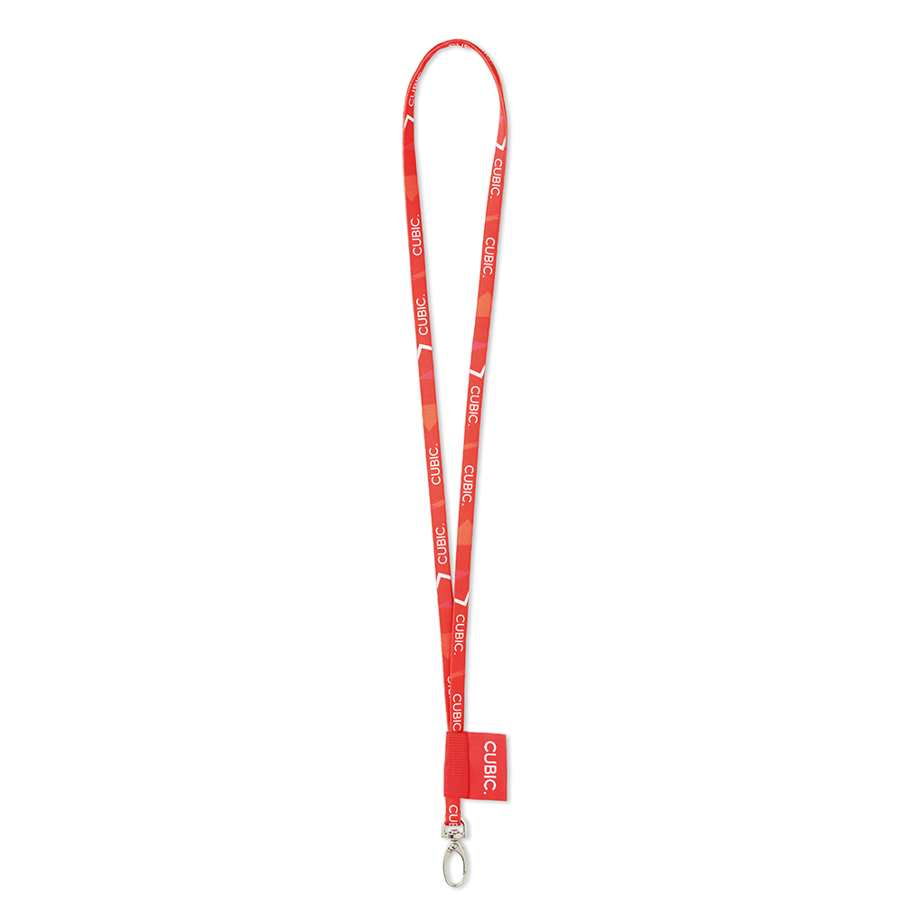 ML1046 Lanyard tubulaire sublimé avec étiquette personnalisée. publicitaire personnalisé - vue 6