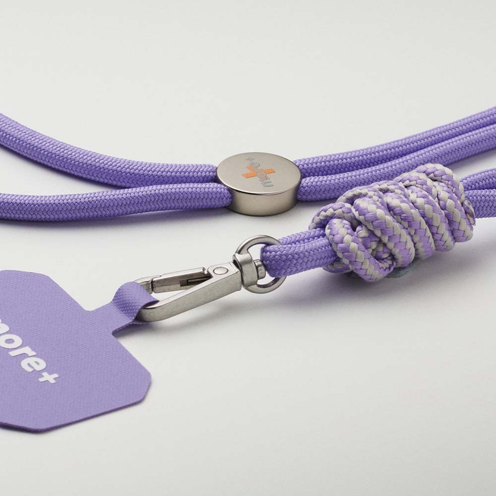 ML1091 Lanyard bandoulière pour téléphone à cordon bicolore avec nœud publicitaire personnalisé - vue 6